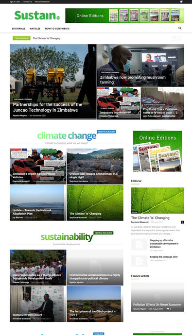 Sustainzim website