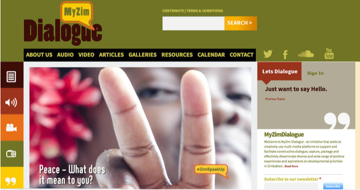 Culture Fund Myzimdialogue website